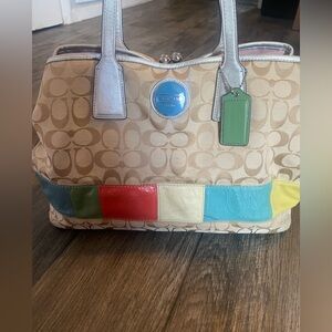 Coach Multicolor Patchwork Bag